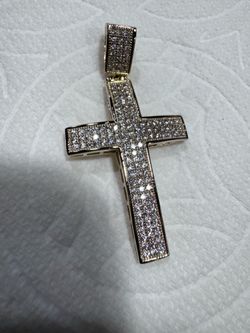 14K Solid Gold Cross