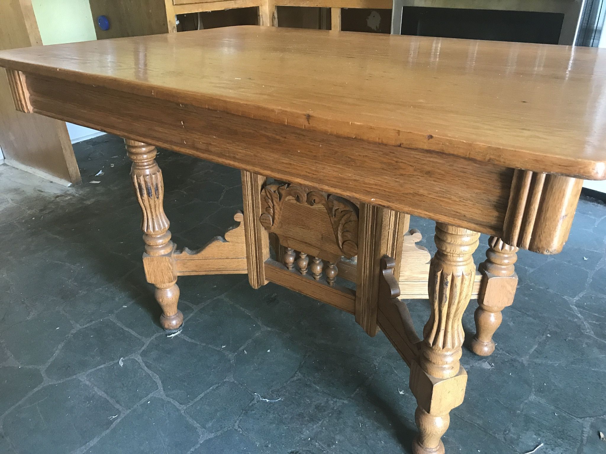 Solid Oak Antique Table