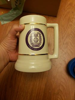 University Of Portland 28oz White Stein Mug