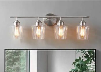 Kawoti 30.25" 4-Light Vanity Light In Brushed Nickel