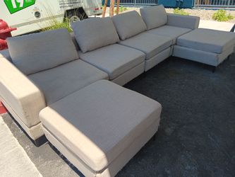/////BEST OFFER//// 6 Piece Gray Sectional Sofa Couch-DELIVERY AVAILABLE!!!!!!!