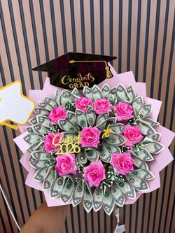 Beautiful graduations bouquets leis money…….ect