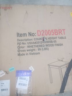 Counter high table