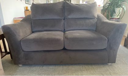 Brown Microfiber Loveseats-Sold as a set