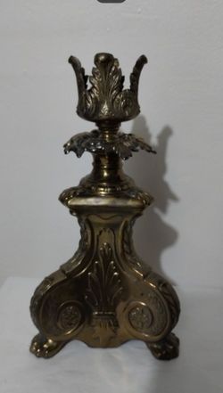 VINTAGE - MC BRASS CANDLE HOLDER 12"