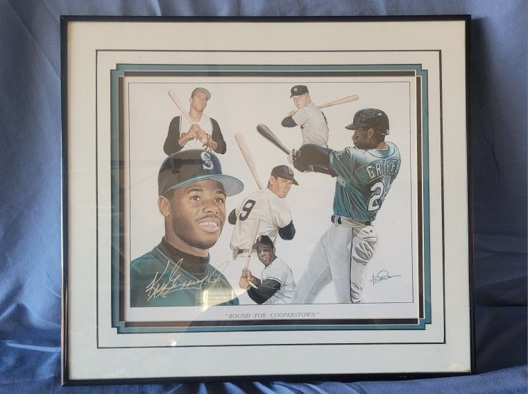 Signed Ken Griffey Jr. Painting