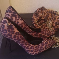 Guess Heels And Purse