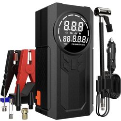 5-in-1 Jump Starter with Air Compressor, 3000A  Up to 7L Gas and 5.5L Diesel, 12V Jump Box Car Battery Jump