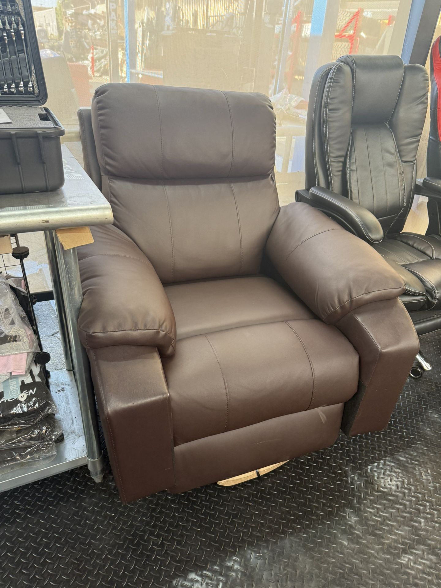Massage Chair Sofa Brown Recliner Electric