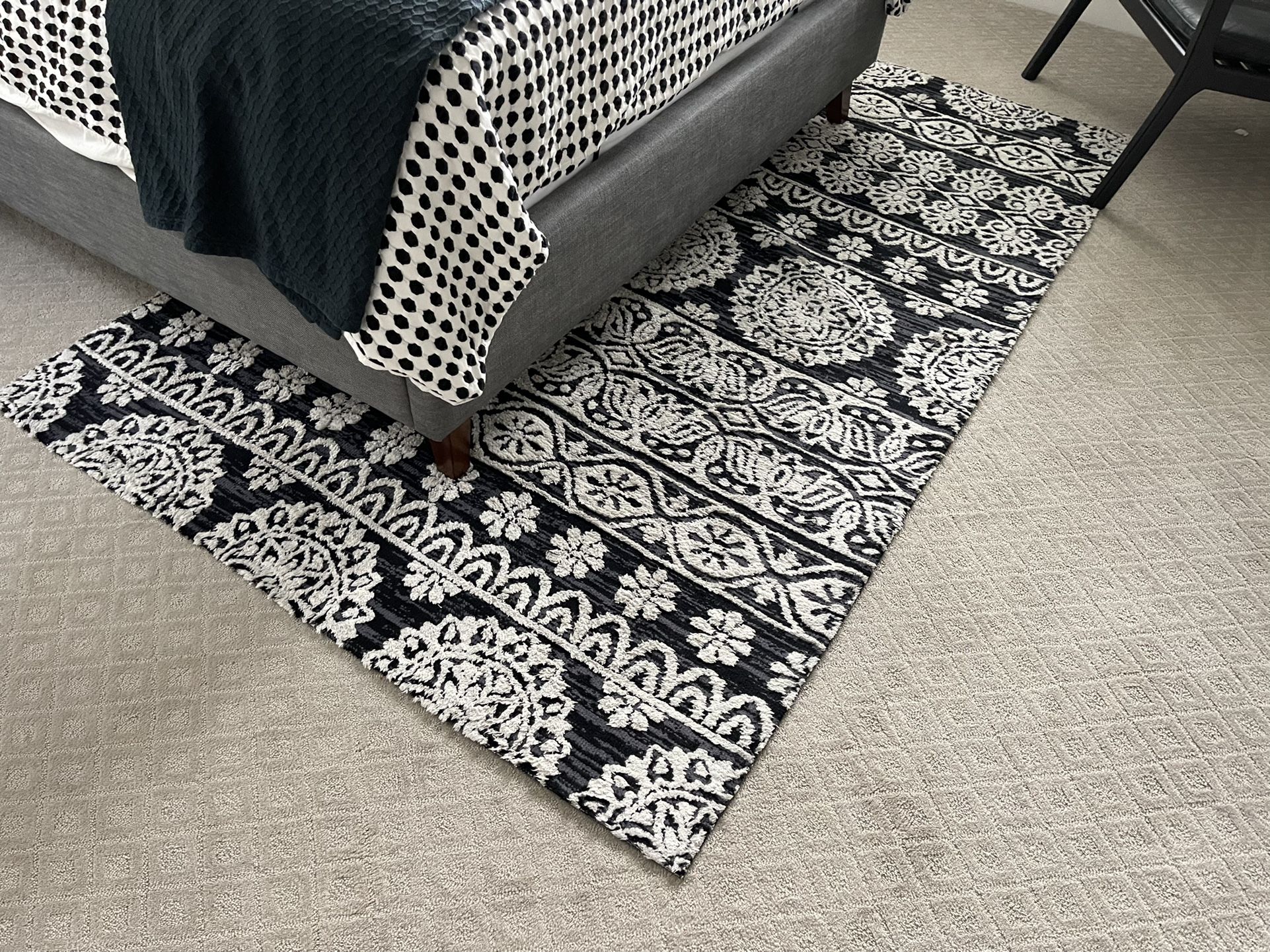 Black And White Rug 