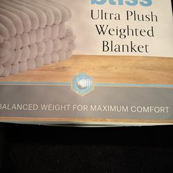 Plush weighted blanket