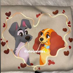 Lady and the tramp crewneck