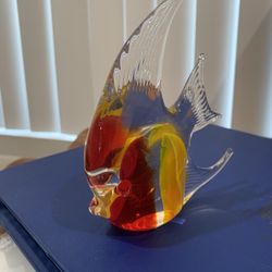Glass Fish Paperweight Art