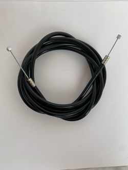Bicycle black shifting cable housing and wire with two different cable heads