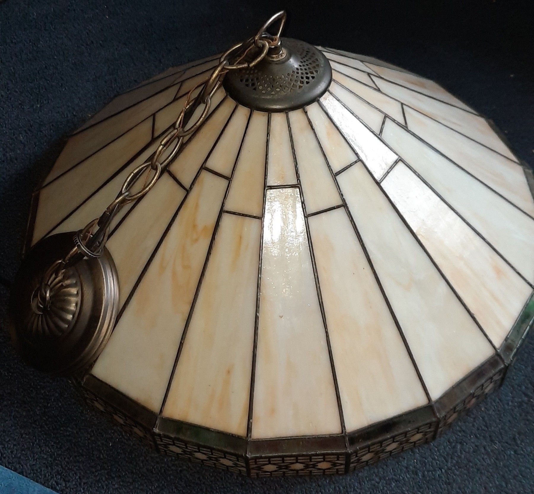 Tiffany Style Slag Glass Pendant Light Lamp Shade