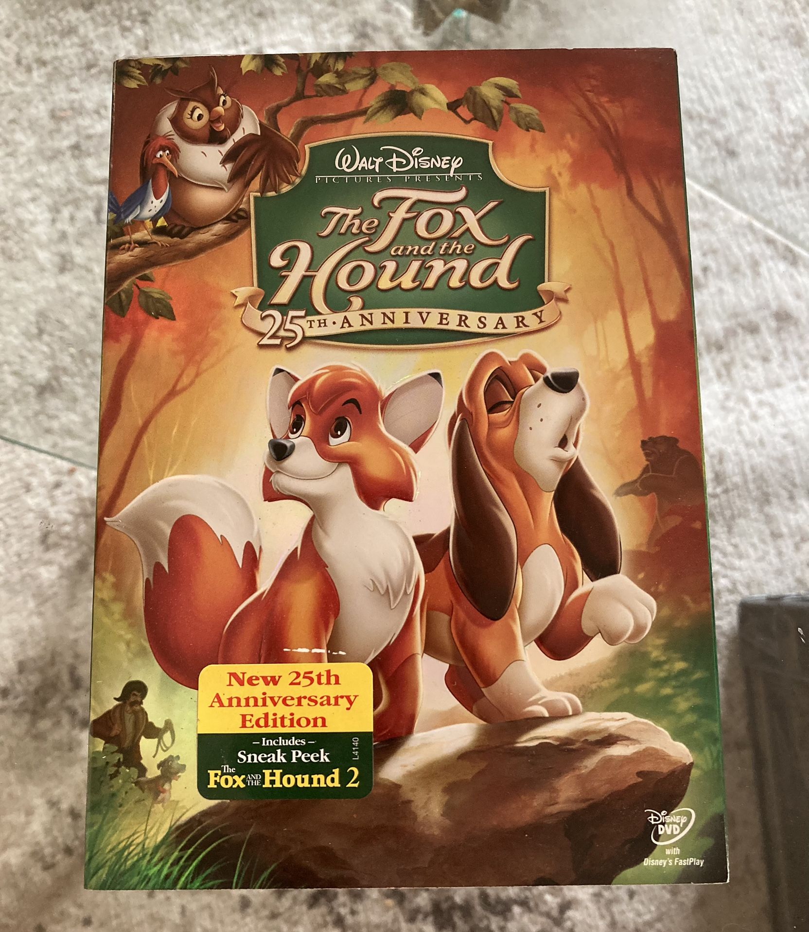 The Fox and the Hound DVD 2006, 25th Anniversary Edition Brand New SEALED Sleeve