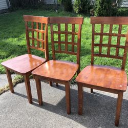 3 Dining chairs