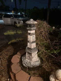 Concrete Lighthouse Decoration 
