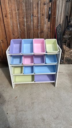 Pastel cubbies