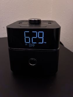 Cubie Blue Alarm Clock W Bluetooth Speaker