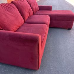 Burgundy Macy’s sectional Washable Covers 