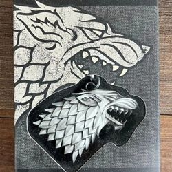 NEW HBO Games of Thrones Stark Keychain the Noble Collection