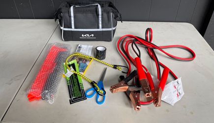 Kia OEM Roadside Assistance Kit with Jumper Cables – Like New