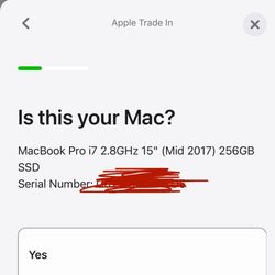 MacBook Pro 15” Mid 2017 i7