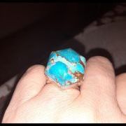 925. Silver. Turquoise Ring Size 7.