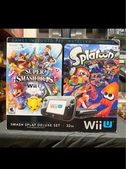 Nintendo Wii U Smash Splat Deluxe Set 32GB Trade for Xbox same condition