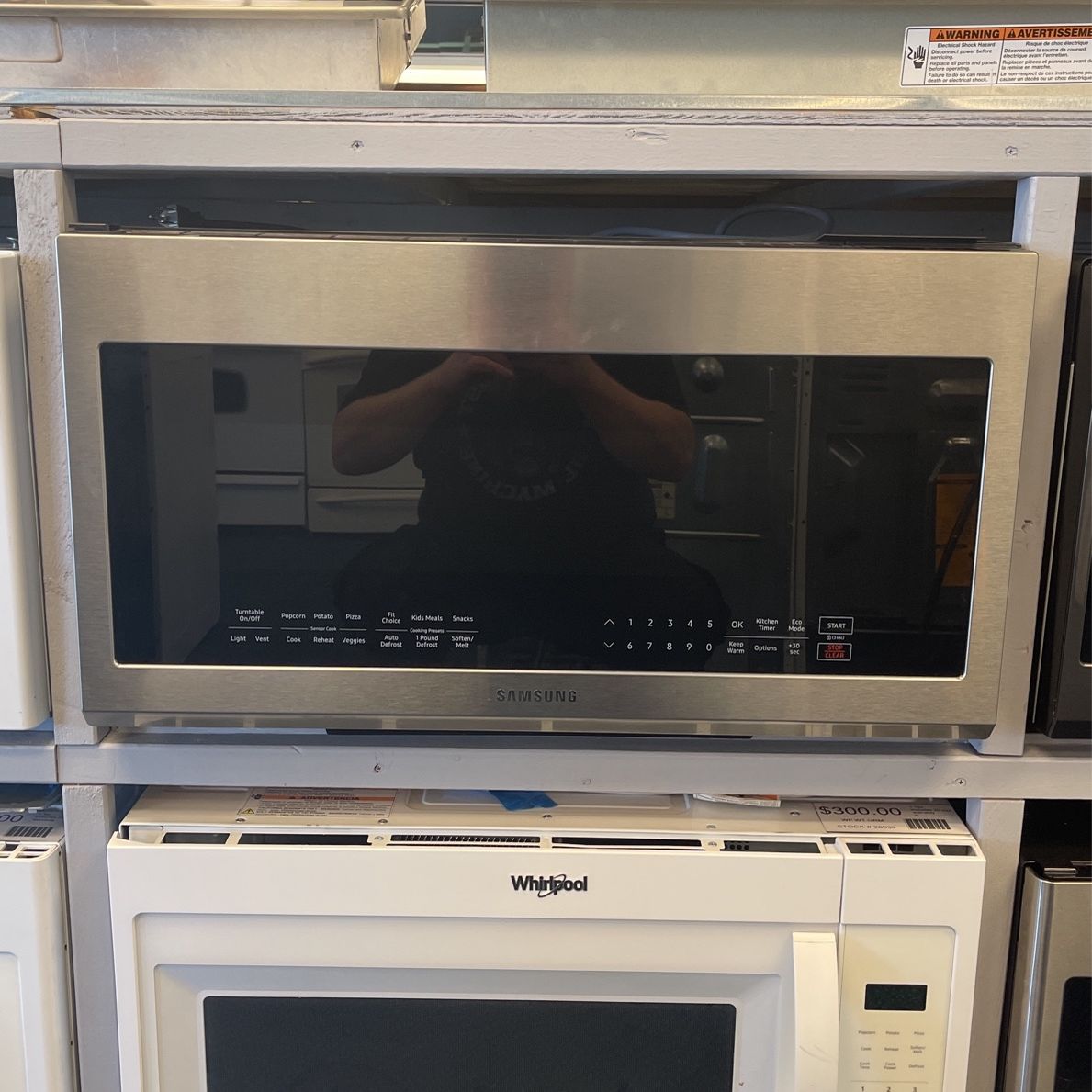 Stainless Steel Samsung Over The Range Microwave