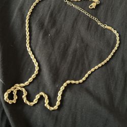 Gold Plated Rope Chain 