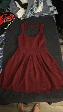 Burgundy dress