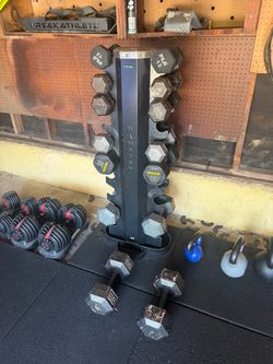Anchor Vertical Dumbbell Rack with Dumbbells