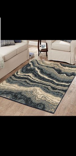 Better Homes & Gardens Midnight Marble Area Rug 90"x114"