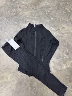 Lululemon Polka Dot Define Jacket Legging Set
