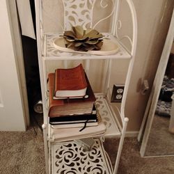 Shabby Chic White Bookshelves/Storage/Organizer