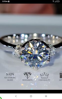 1CARAT MOISSANITE RING