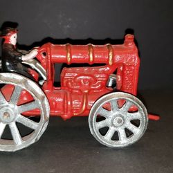 Vintage Cast Iron Metal FORDSON Tractor- Reproduction