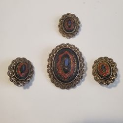 Vintage Sarah Coventry "Old Vienna" 4 Piece Collection
