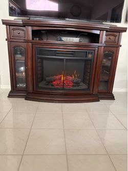 Electric  Fireplace console TV stand