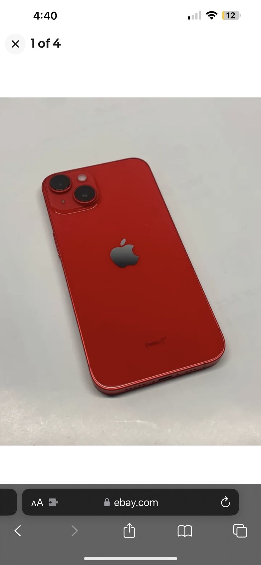 RED IPHONE 14 Plus 128gb