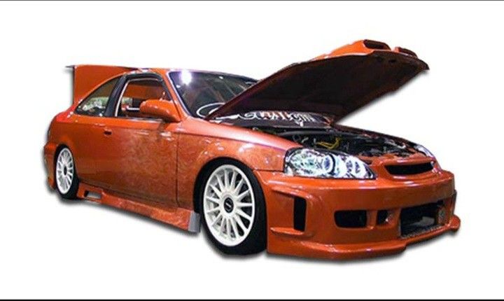 Ground Effects HONDA CIVIC BW FRONT BUMPER 96 97 98 1996 1997 1998 Body Kits Bodykits Bodykit Body Kit Liquidation Sale