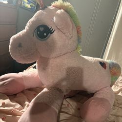 Giant stuffed pony