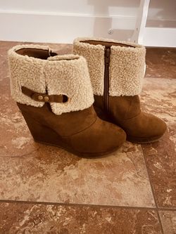 Juicy Couture  Buckle Boot Wedge 