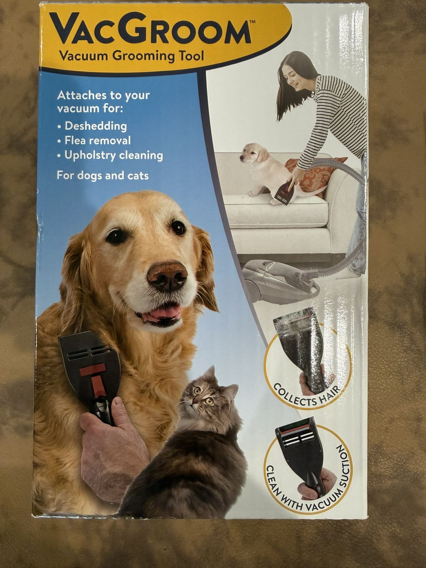 Penn-Plax VacGroom Pet Grooming And Shedding Vacuum Attachment Kit