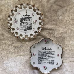Lords Prayer And Beatitude Plate Set