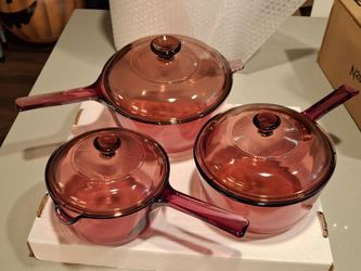 VISION 6  PIECE GLASS COOKWARE