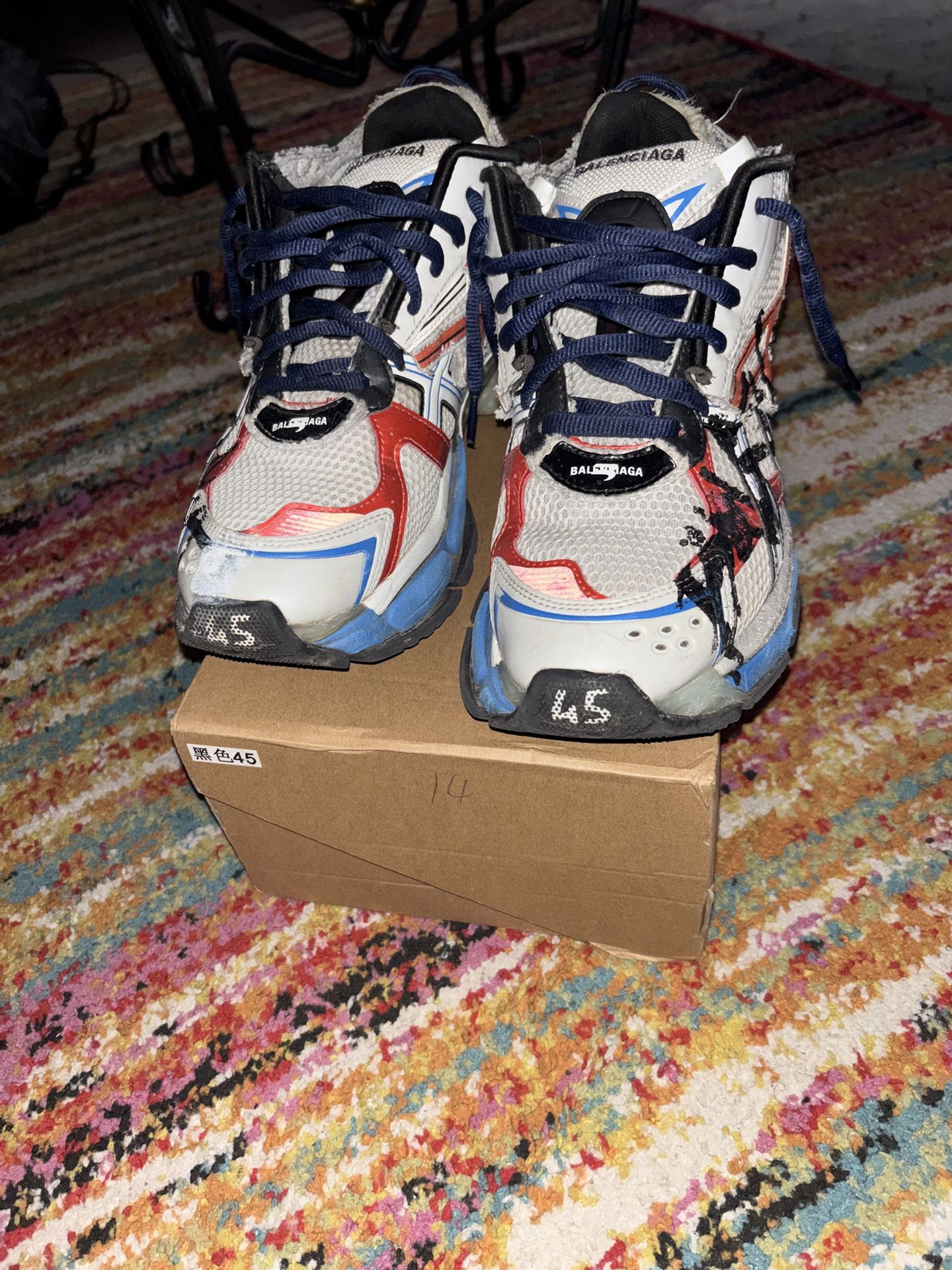 Balenciaga Runner Graffiti Red White Blue