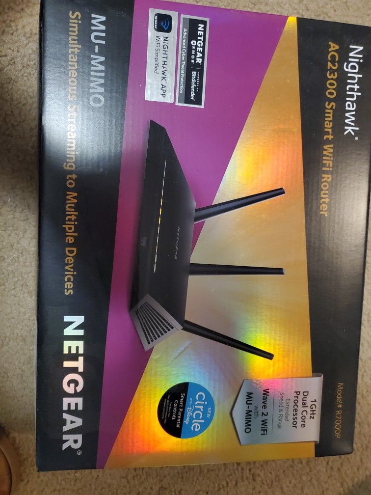 router nighthawk model r7000p ac2300 new unopened